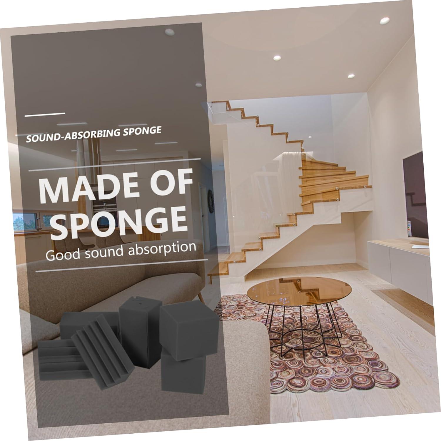 16pcs Low Frequency Acoustic Bass Traps Sound Absorbing Panels for Home Theater Ktv and Recording Studio High Density Sound Dampening for Corner Installation