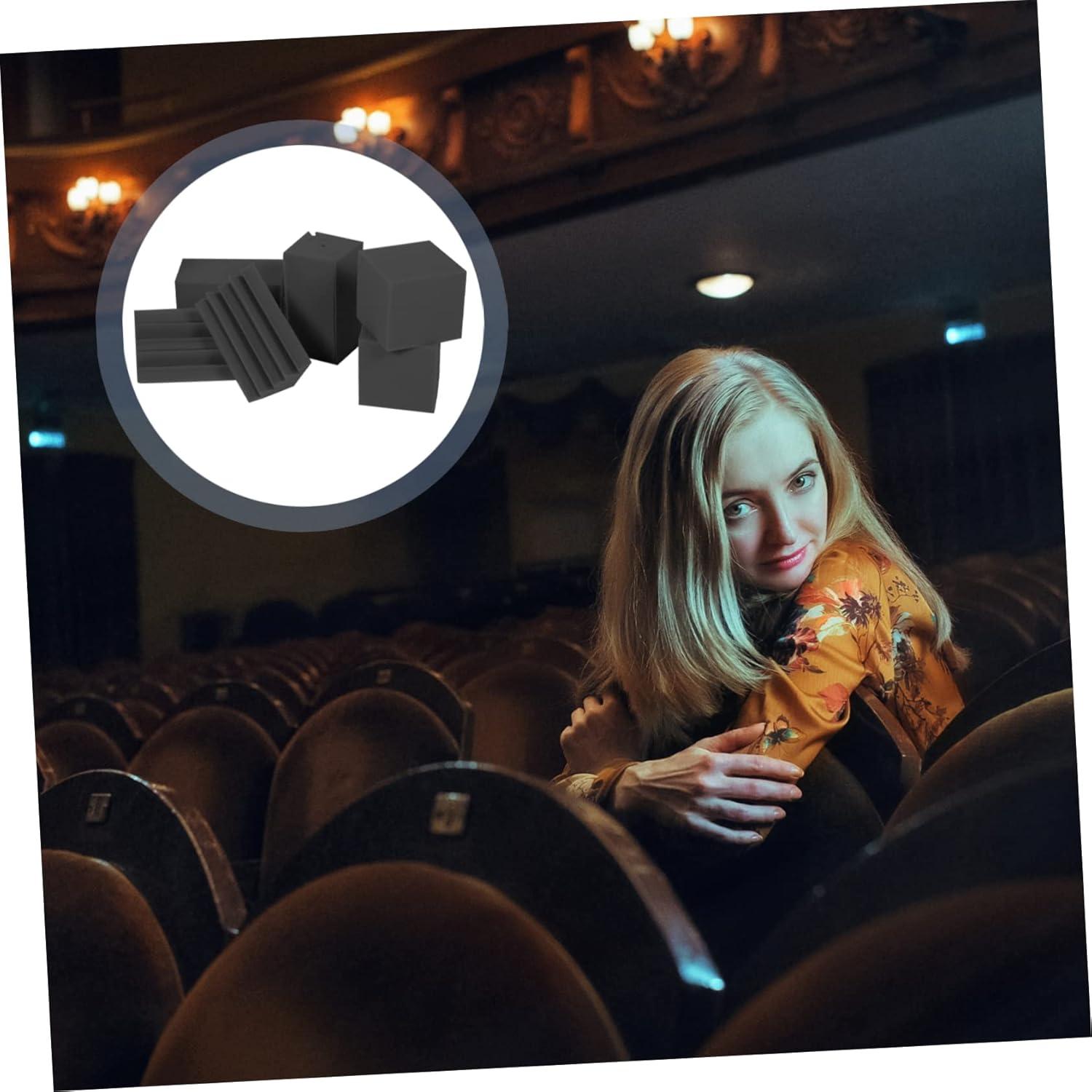 16pcs Low Frequency Acoustic Bass Traps Sound Absorbing Panels for Home Theater Ktv and Recording Studio High Density Sound Dampening for Corner Installation