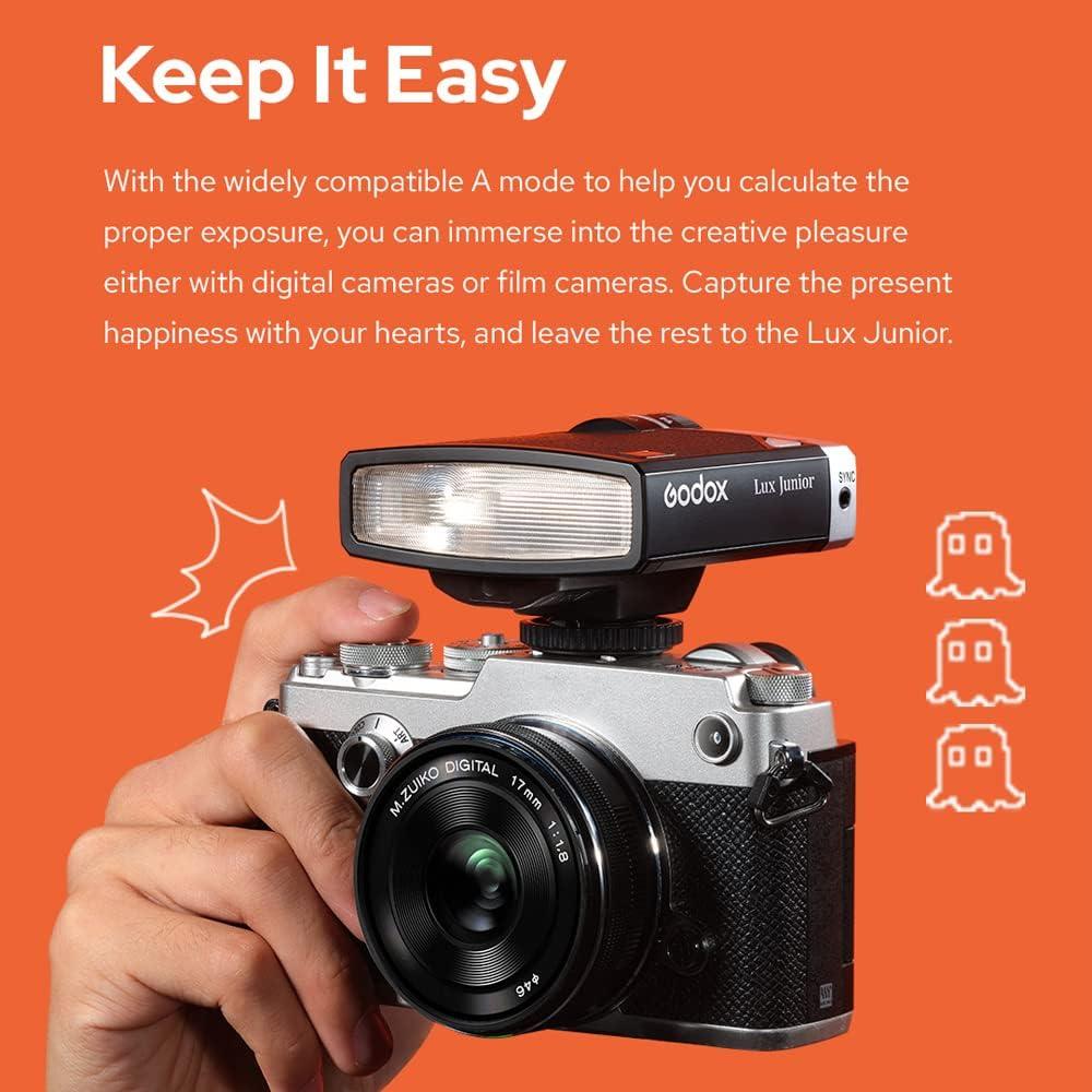 Flash GODOX Lux Junior GN12 para Cámara 6000K Manual y Automático