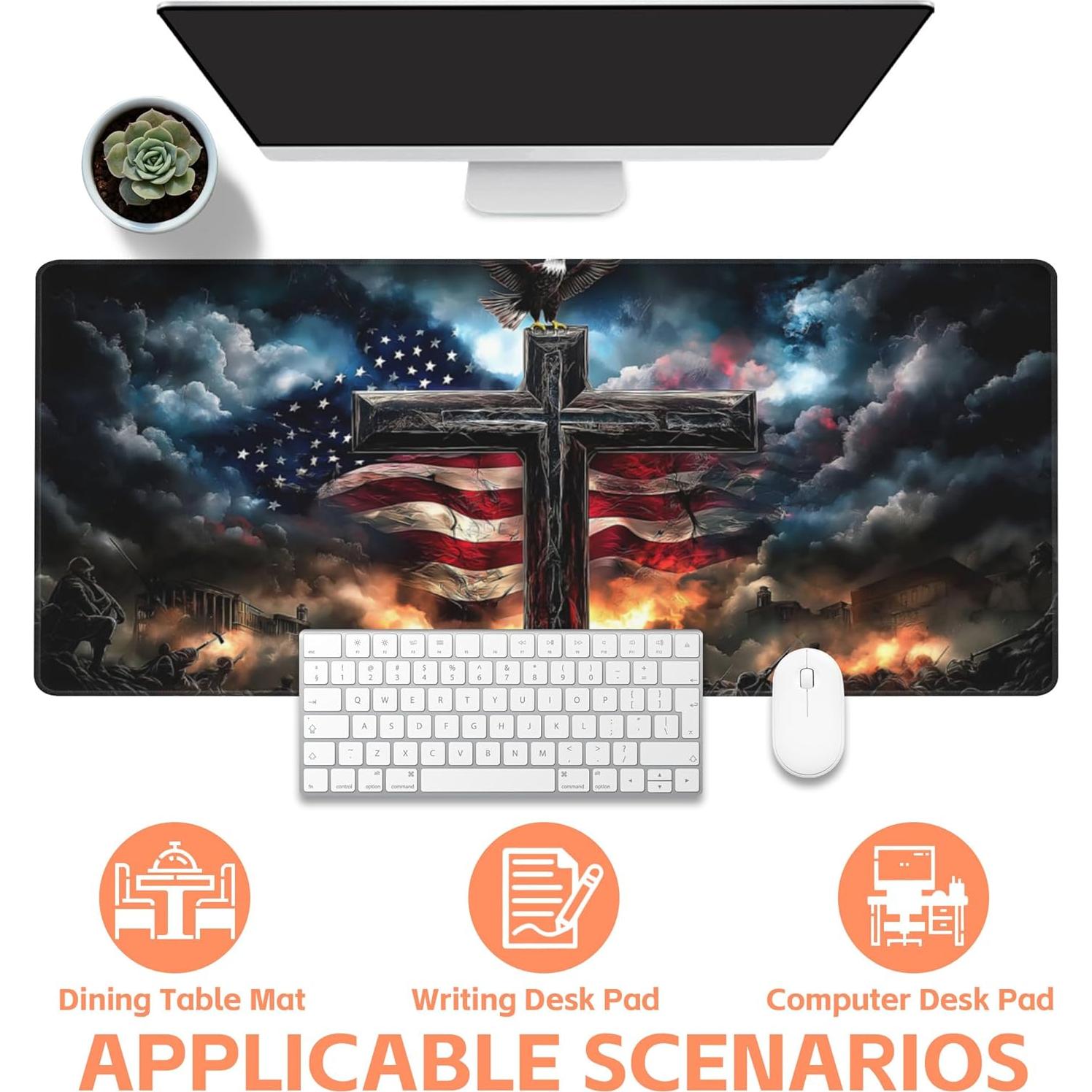 Alfombrilla de Ratón Grande NIYLYNSYN 90x40 cm Antideslizante