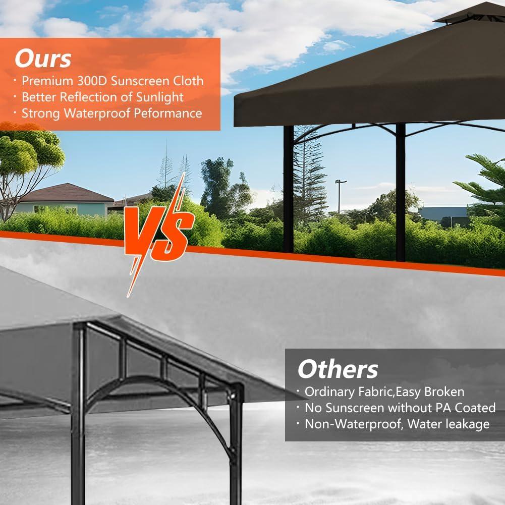 Toldo de Reemplazo LUVCMFT 10x10 Cuadrado Impermeable UV