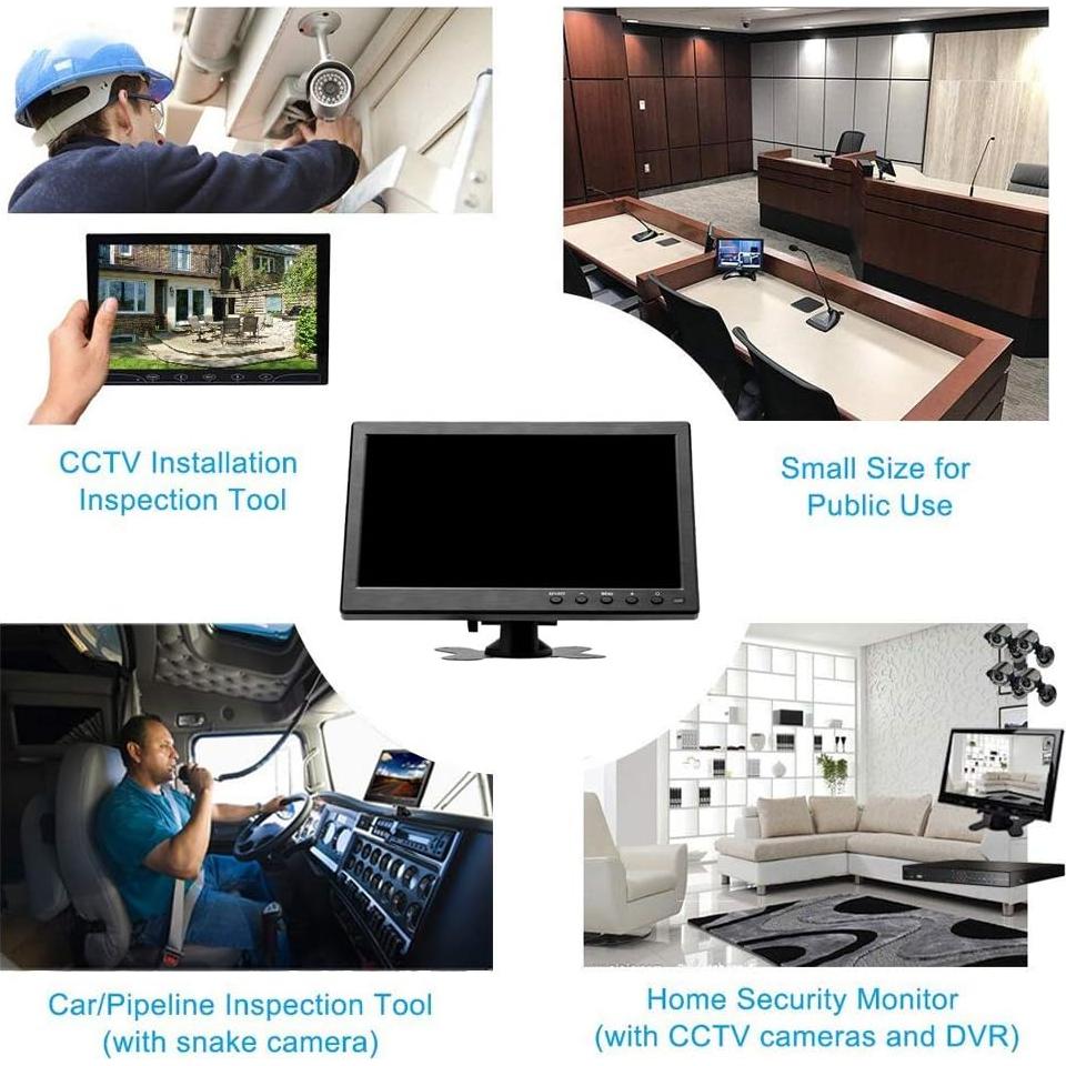 Monitor Portátil Hikity 10.1" HDMI 1024x600 con Altavoces