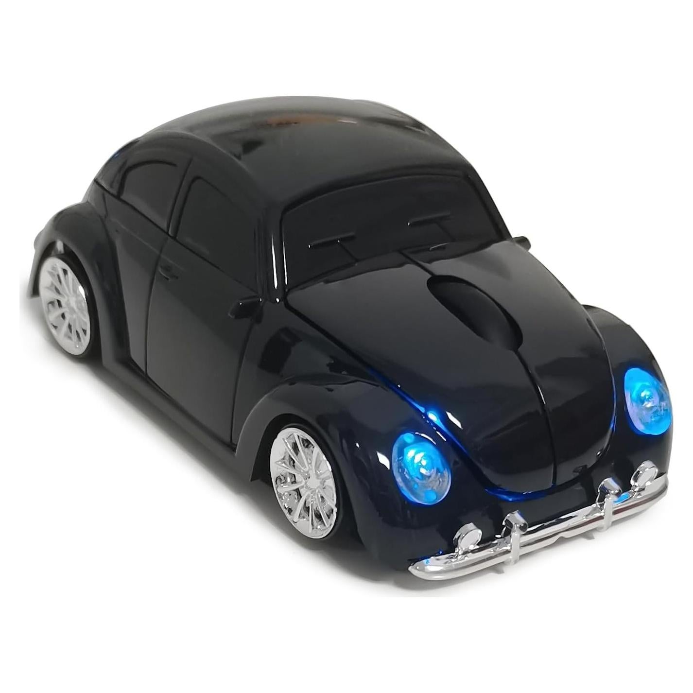 Ratón Inalámbrico WUQIDA en Forma de Coche Negro 1600 DPI