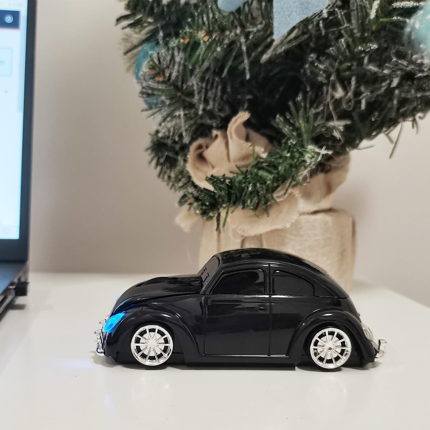 Ratón Inalámbrico WUQIDA en Forma de Coche Negro 1600 DPI