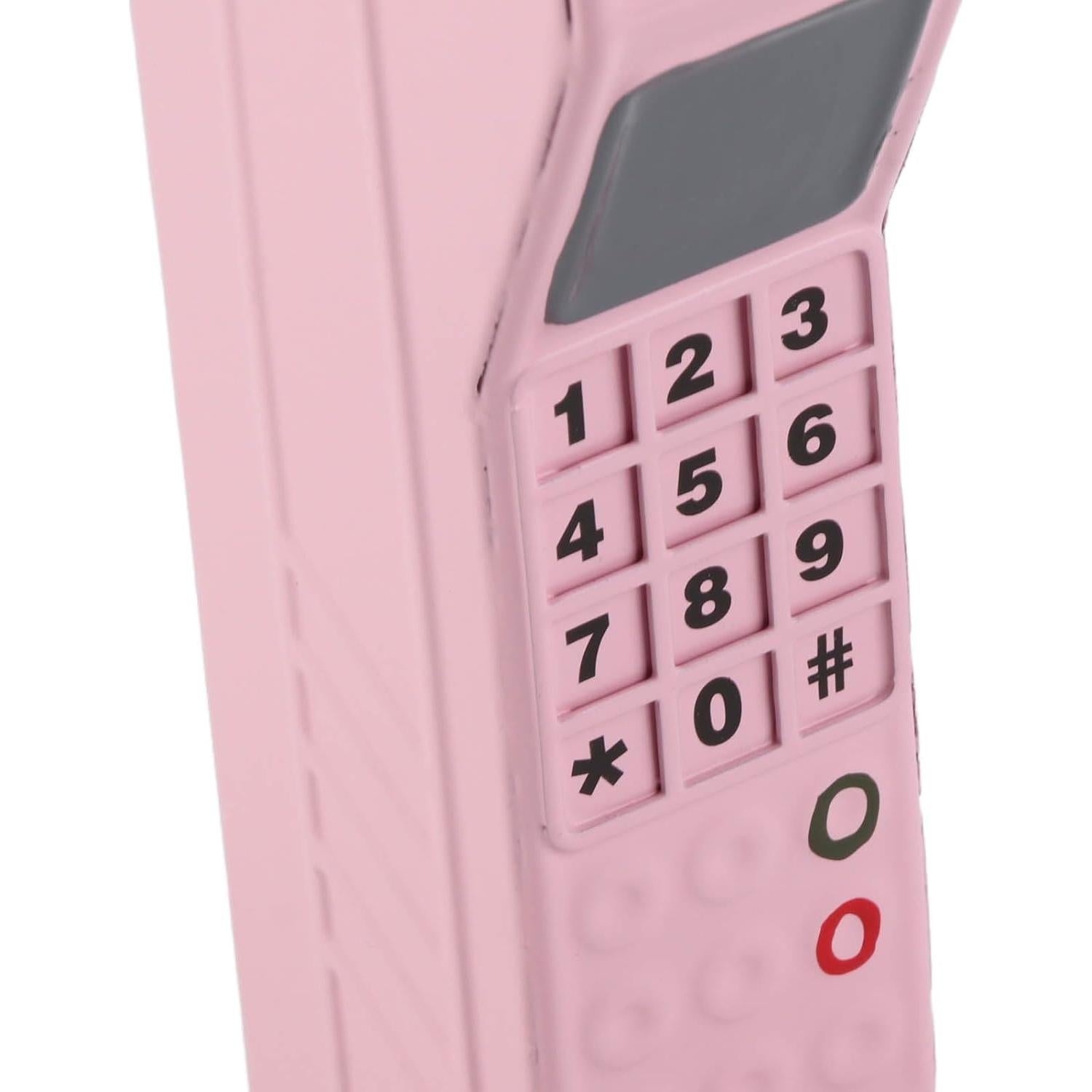 Prop de Teléfono Retro de Ladrillo WALFRONT 32 cm Hierro Rosa