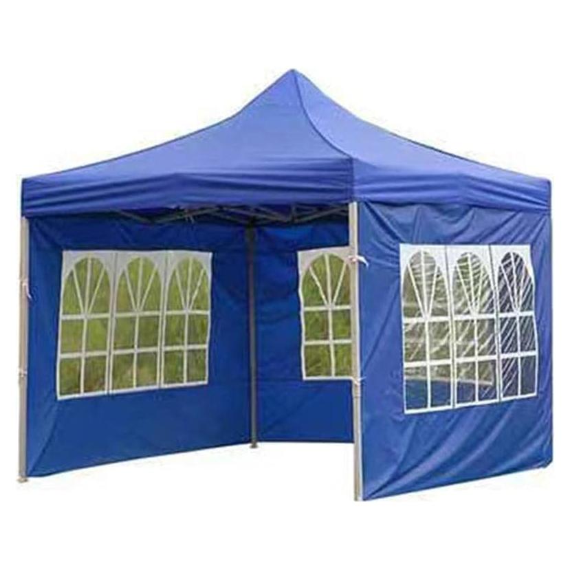 Outdoor Canopy Tent Side Wall Cover, Commercial Instant Shelter Side Cover, Heavy Duty Event Pavilion Side Cover, Portable Waterproof Canopy Folding Side Cover Only (Blue)