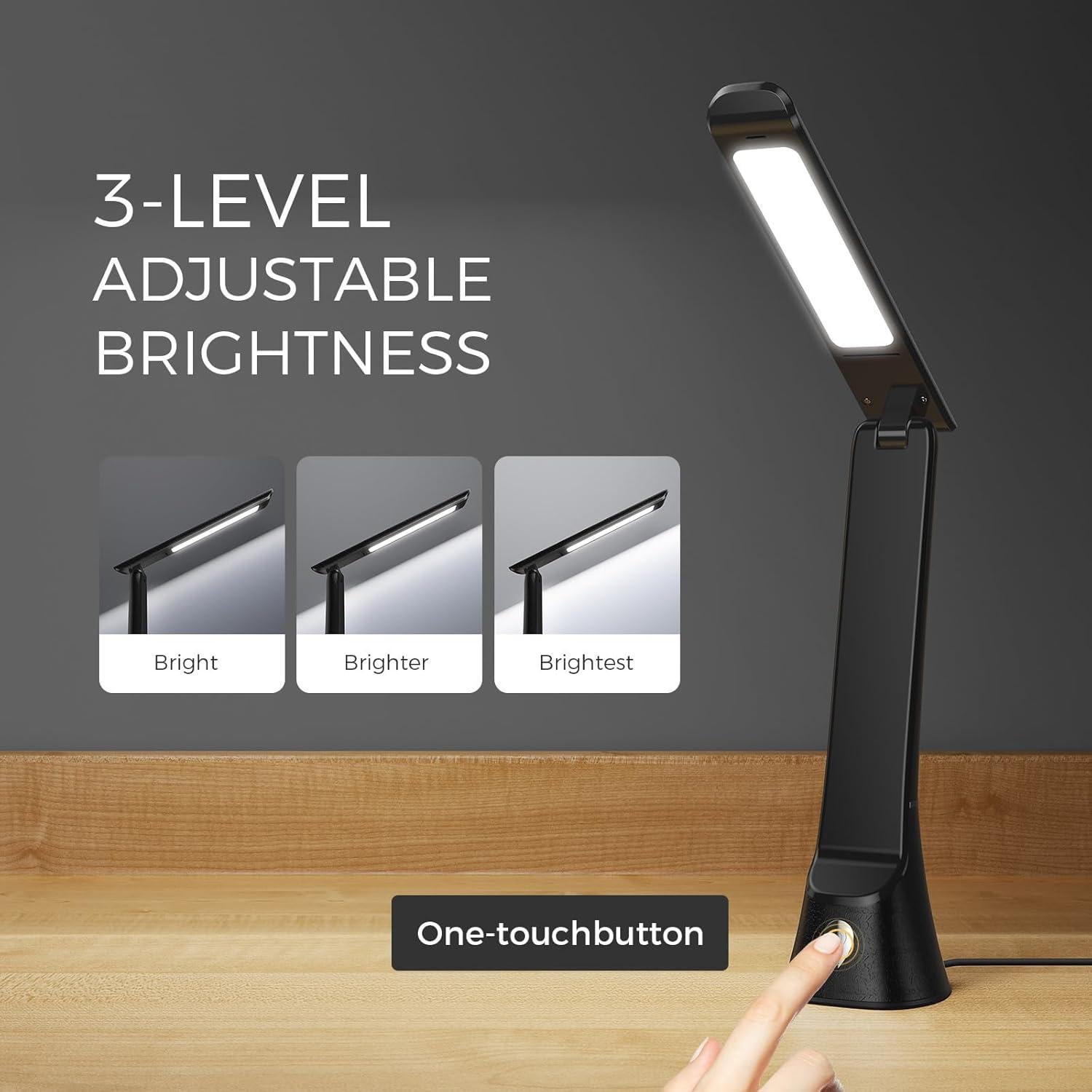 Lámpara de Terapia de Luz COTLIKE 10000 LUX LED Negra