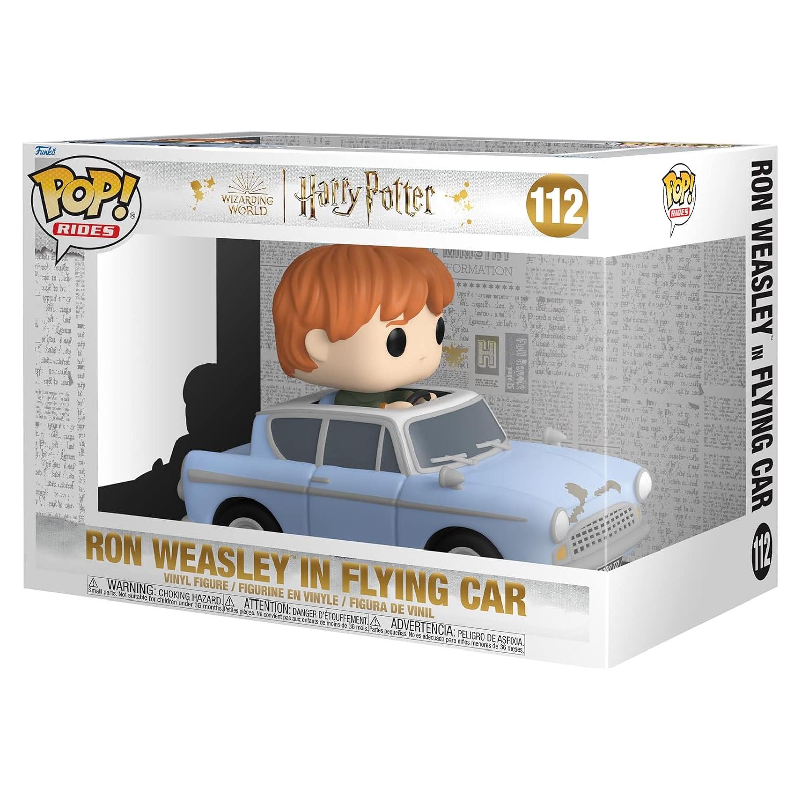 Funko Pop! Harry Potter Ron Weasley Coche Volador 9.5 cm