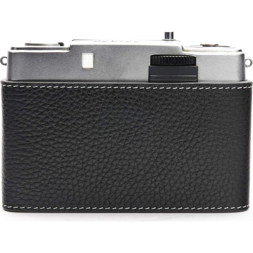 Funda de cámara BolinUS para Olympus PEN-EE de cuero negro