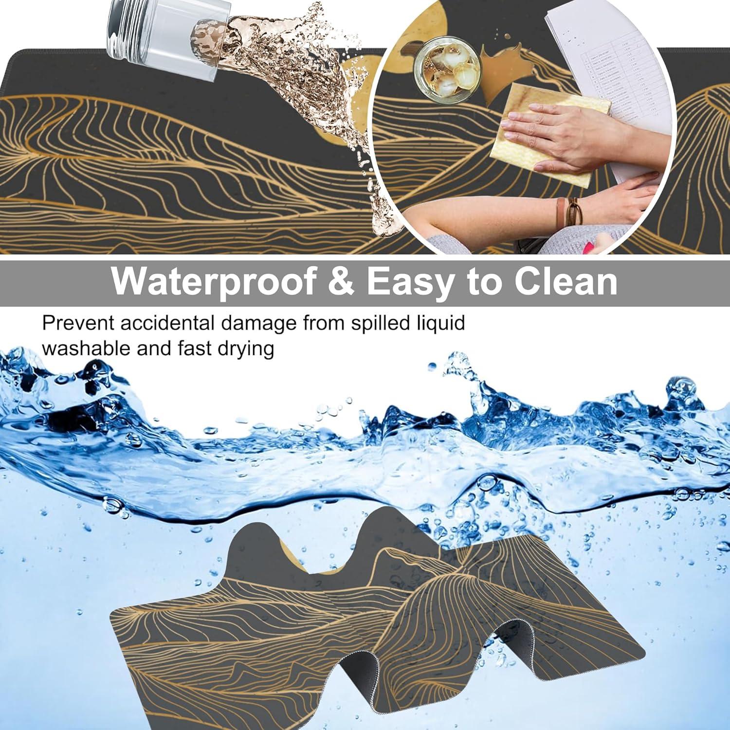 Alfombrilla de Escritorio Grande NIYLYNSYN 80x30 cm Antideslizante