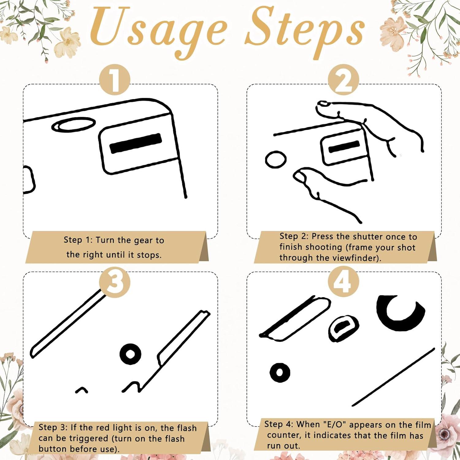 Paquete de 6 Cámaras Desechables Entallor con Flash ISO 400