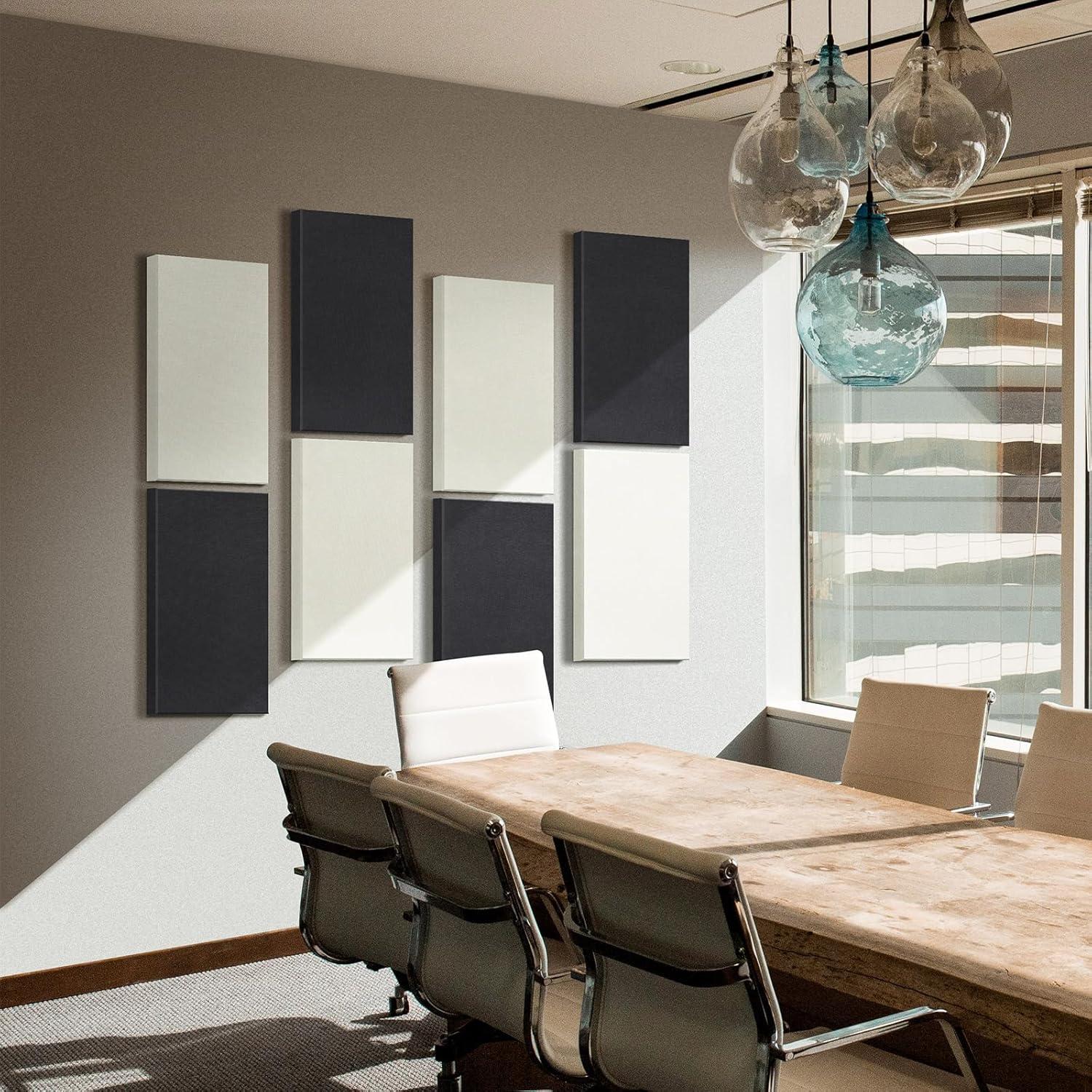 Panel Acústico de Fibra de Vidrio Beige 60x30 cm - 4 Piezas