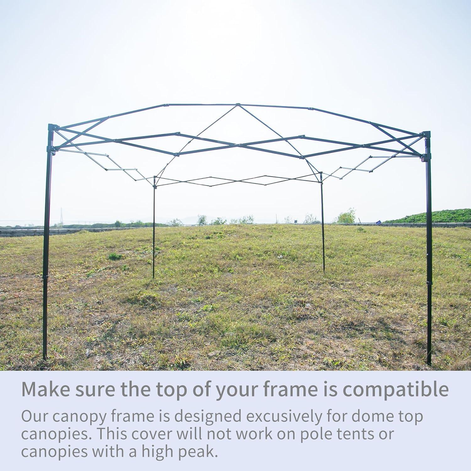 Cubierta de Toldos 3x3m MOQI Impermeable Tela Oxford 150D