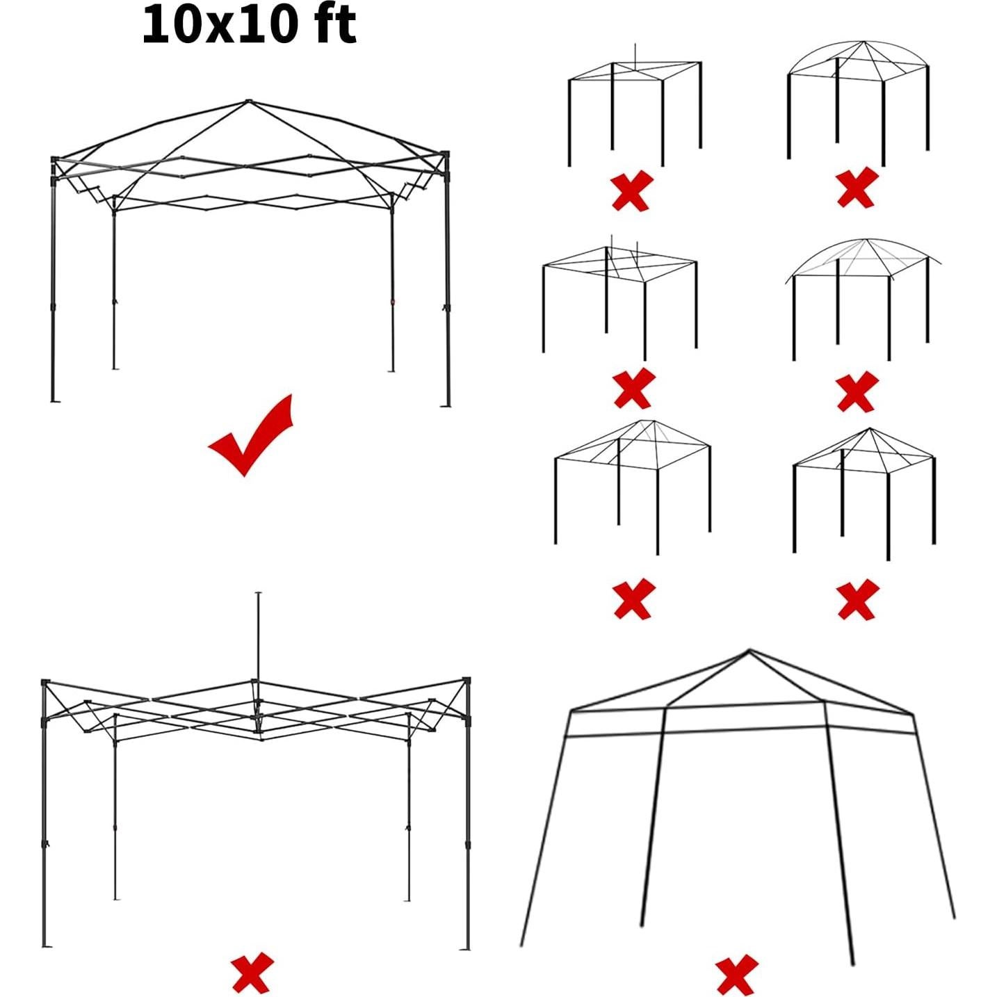Cubierta de Toldos 3x3m MOQI Impermeable Tela Oxford 150D