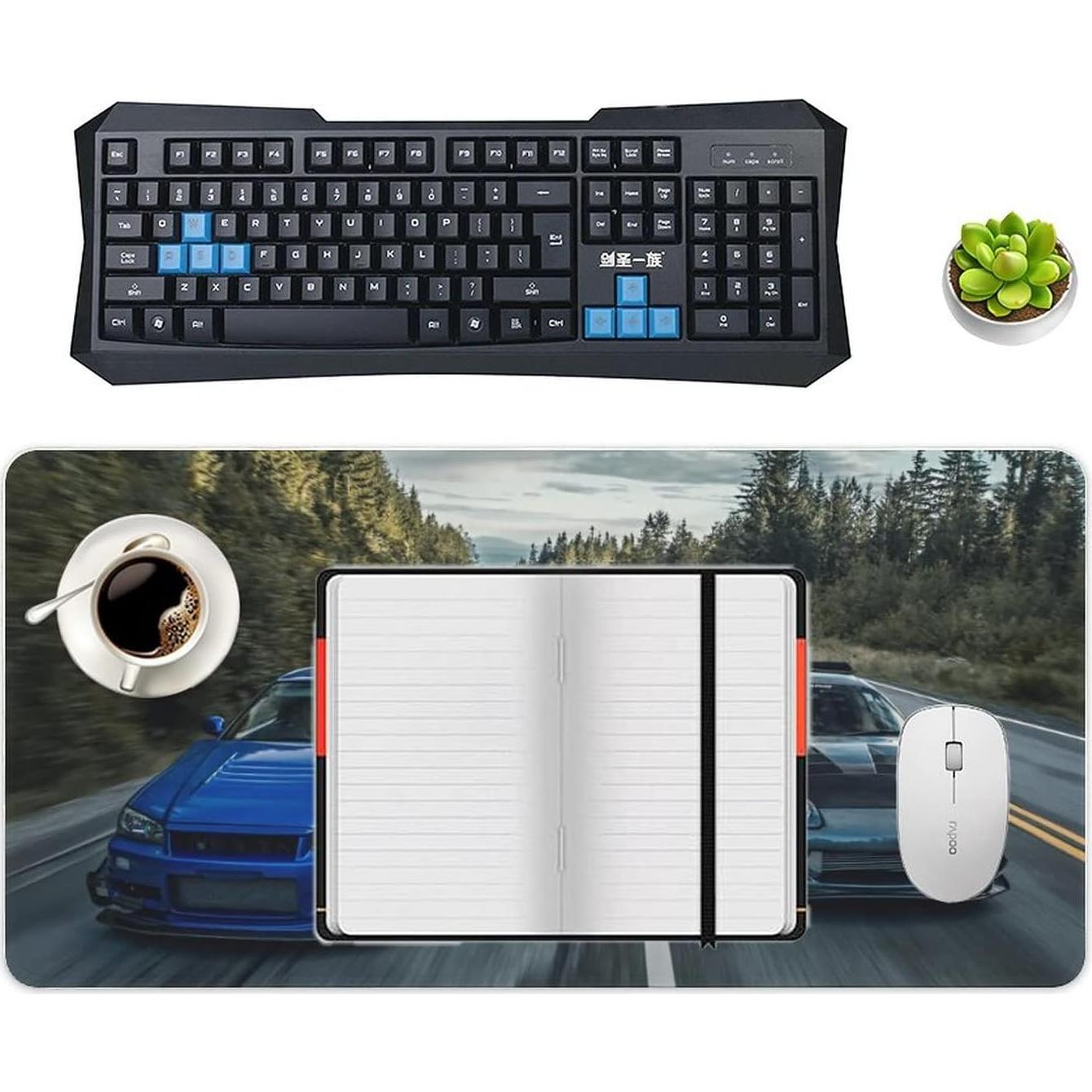 Alfombrilla de Ratón Grande JDM Josnmre 30x60cm Antideslizante