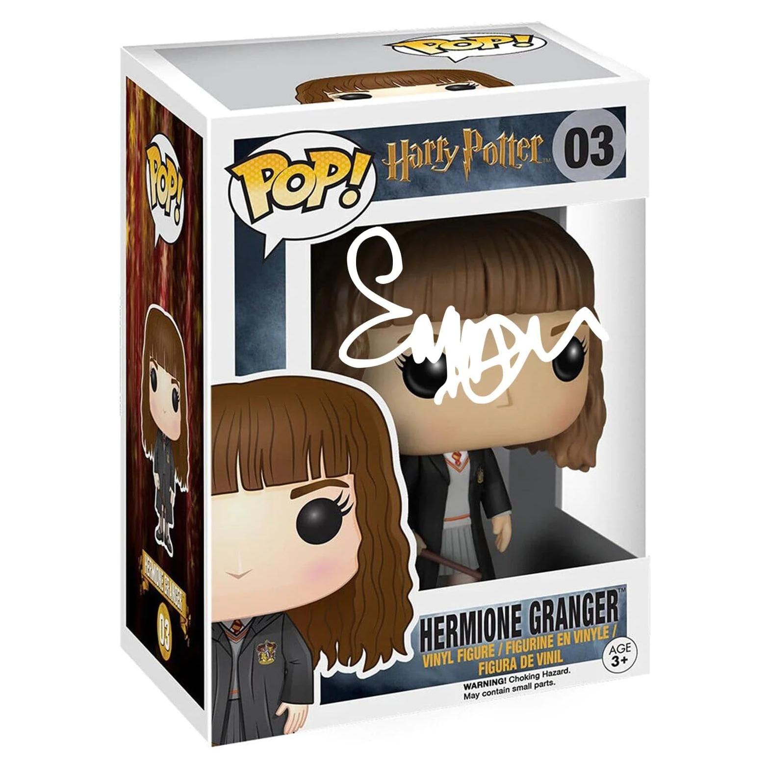 Funko Pop Hermione Granger #03 Emma Watson Autógrafo Facsímil