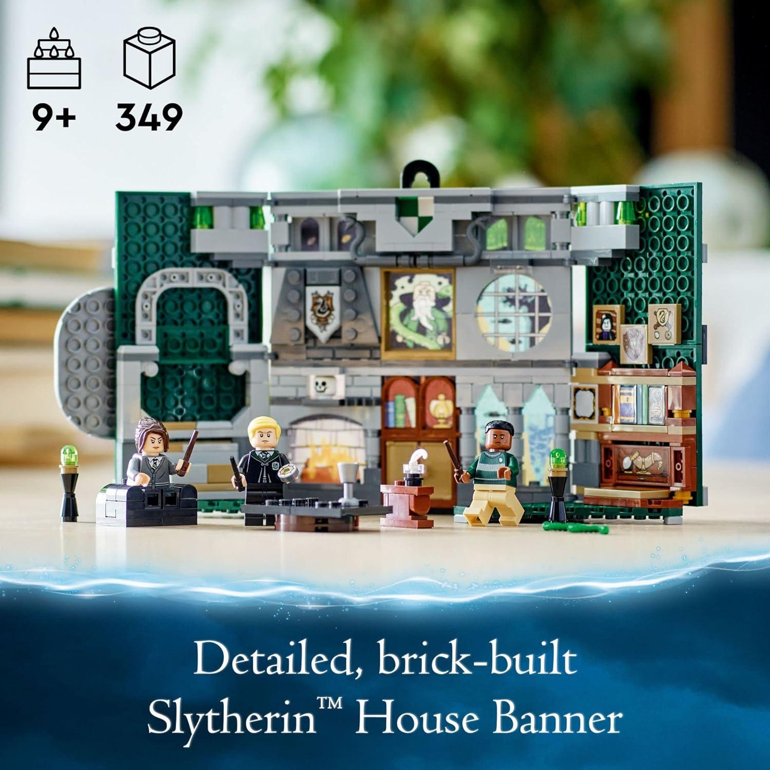 LEGO Banner Casa Slytherin 76410 - Juguete Mural Harry Potter