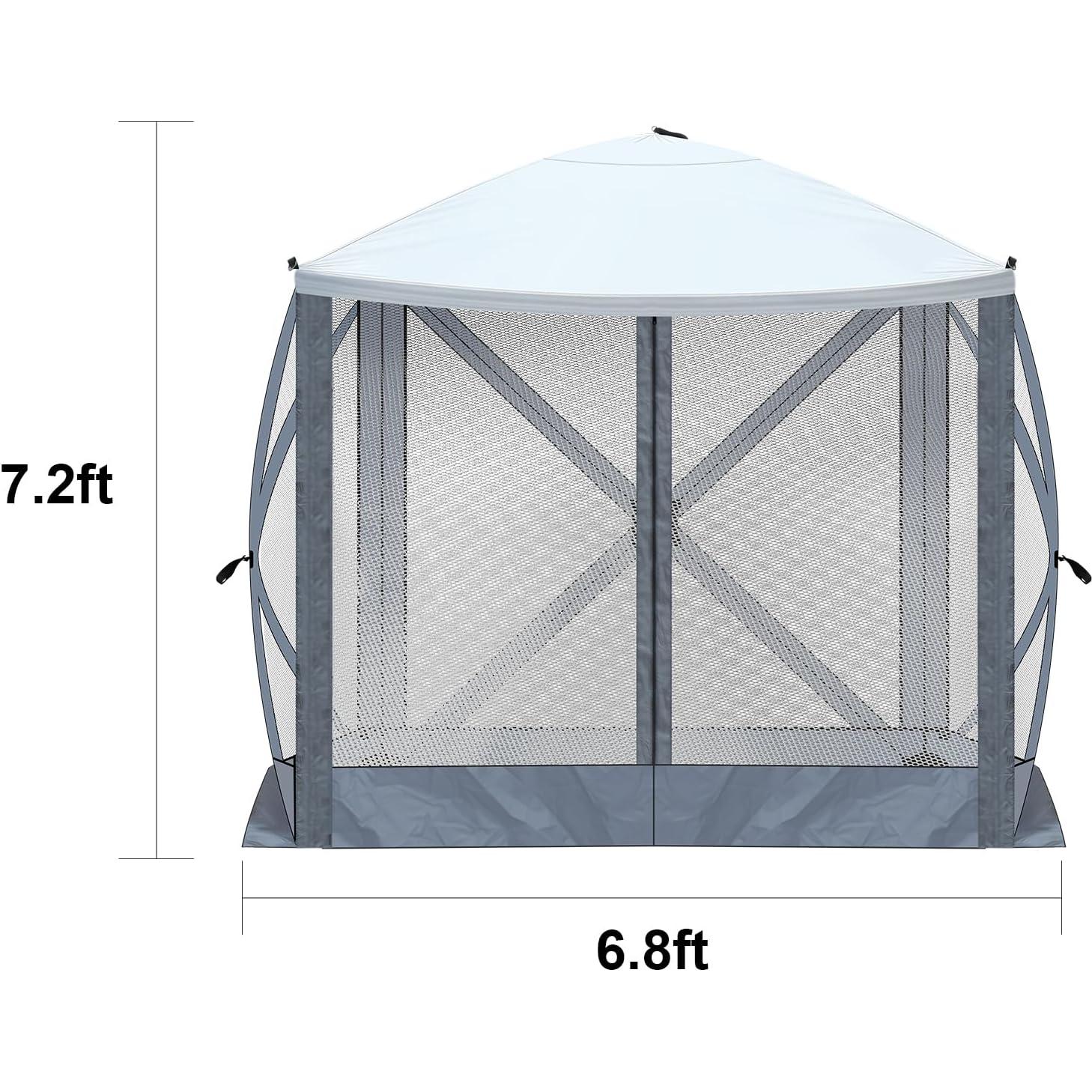 Carpa Gazebo Plegable VINGLI 2.13x2.13m con Mosquitera