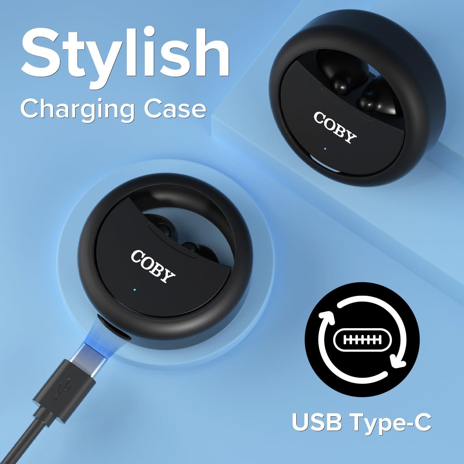 Auriculares Inalámbricos COBY Fidget Spinner Bluetooth 8H Negro