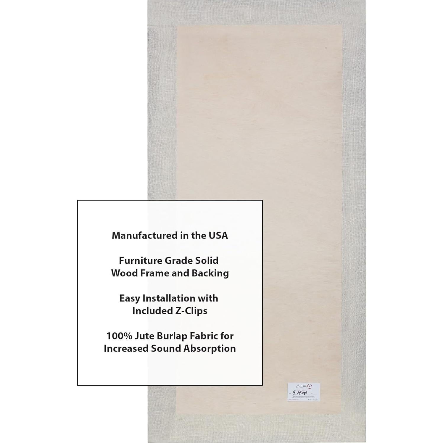 Paneles Acústicos Absorbentes ATS Acoustics 121.9x61 cm Marfil
