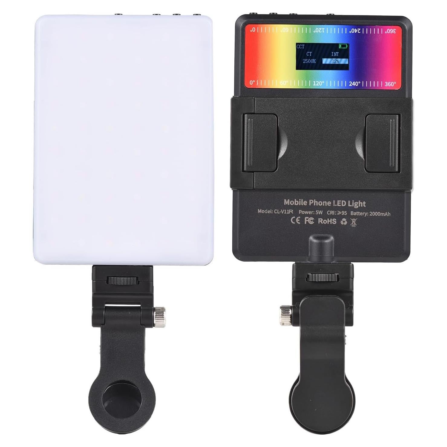 Lámpara LED Bi-Color HUNYA CL-V11R 5W RGB Portátil 2500K-9000K