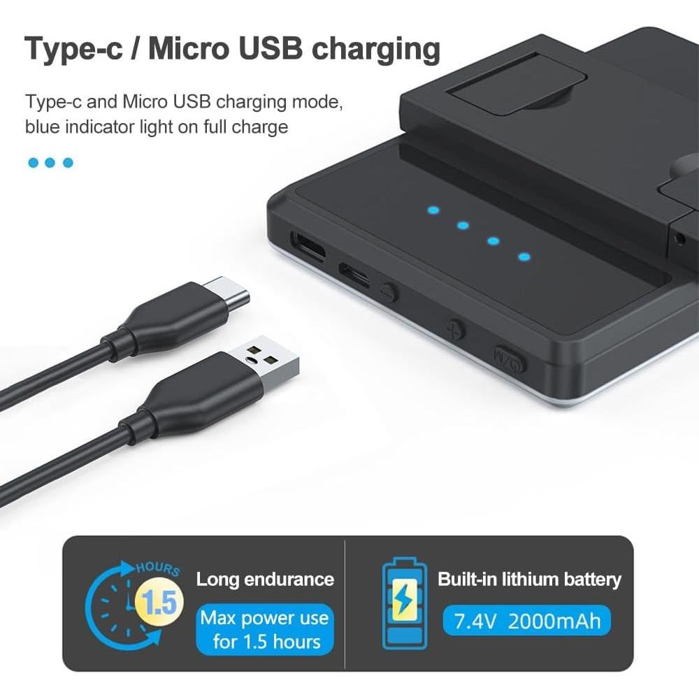 Lámpara LED Bi-Color HUNYA CL-V11R 5W RGB Portátil 2500K-9000K