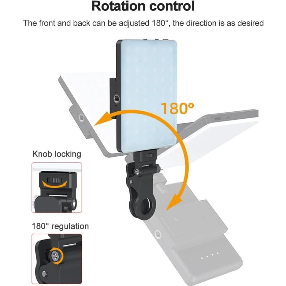 Lámpara LED Bi-Color HUNYA CL-V11R 5W RGB Portátil 2500K-9000K