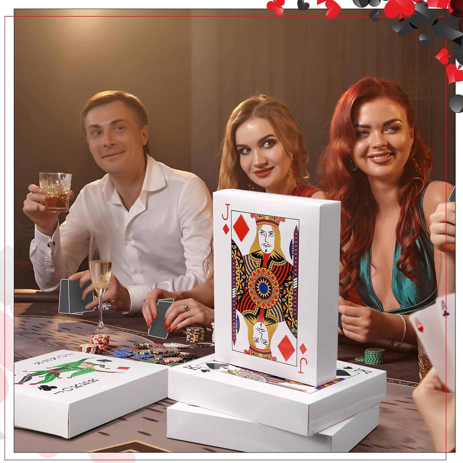 24 Cajas de Decoración de Póker Temática de Casino