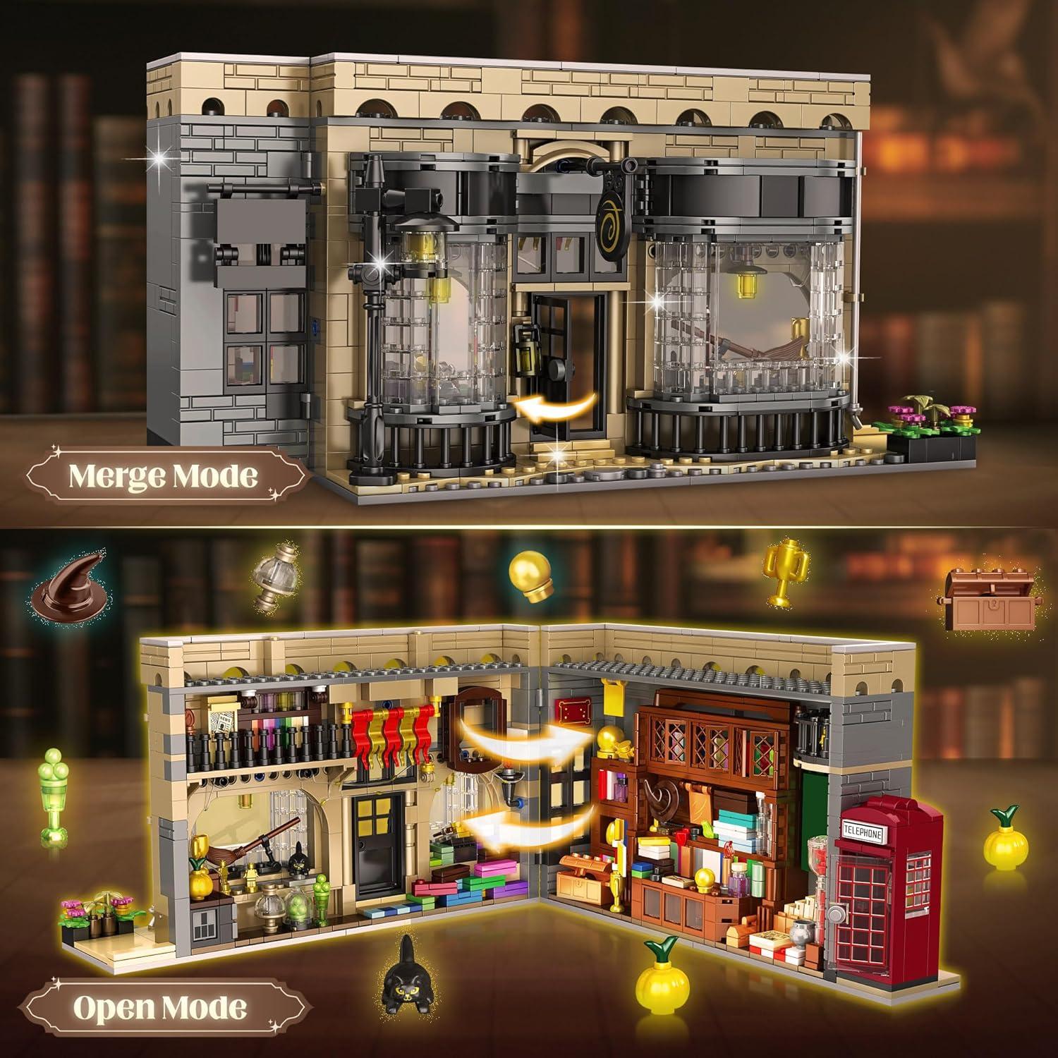Set de Construcción Diagon Alley Mágico Billionstar 1368 Piezas