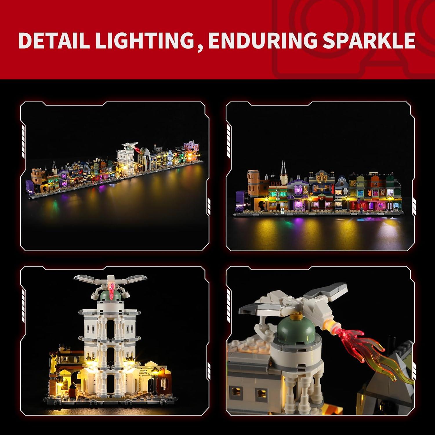 Kit de Luz LED BRIKSMAX 76444 para Lego Diagon Alley