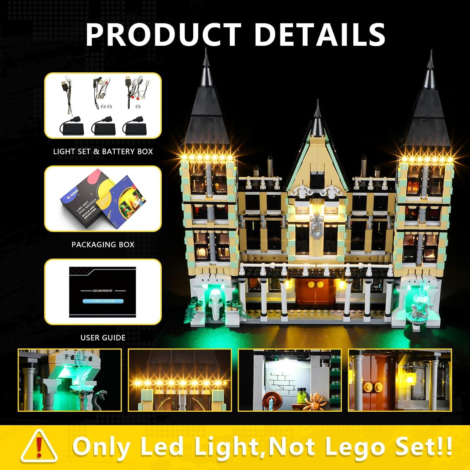 Kit de Luz BOOZUU para Lego 76453 Mansión Malfoy LED