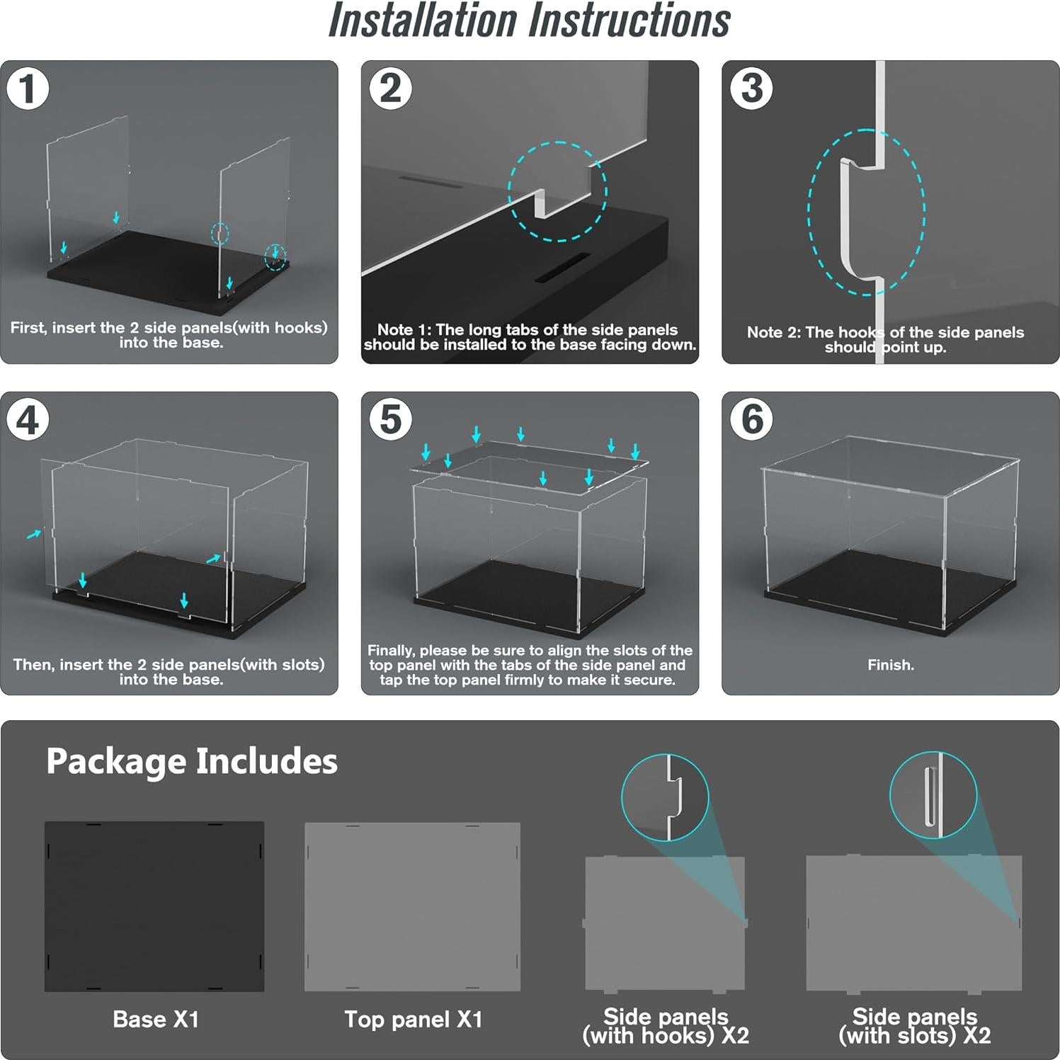 Caja de Exhibición Acrílica Choowin para Lego 40x30x25 cm