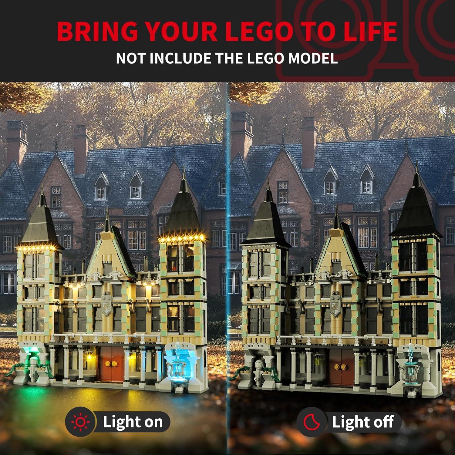 Kit de Luz LED BRIKSMAX para Lego Malfoy Manor 76453