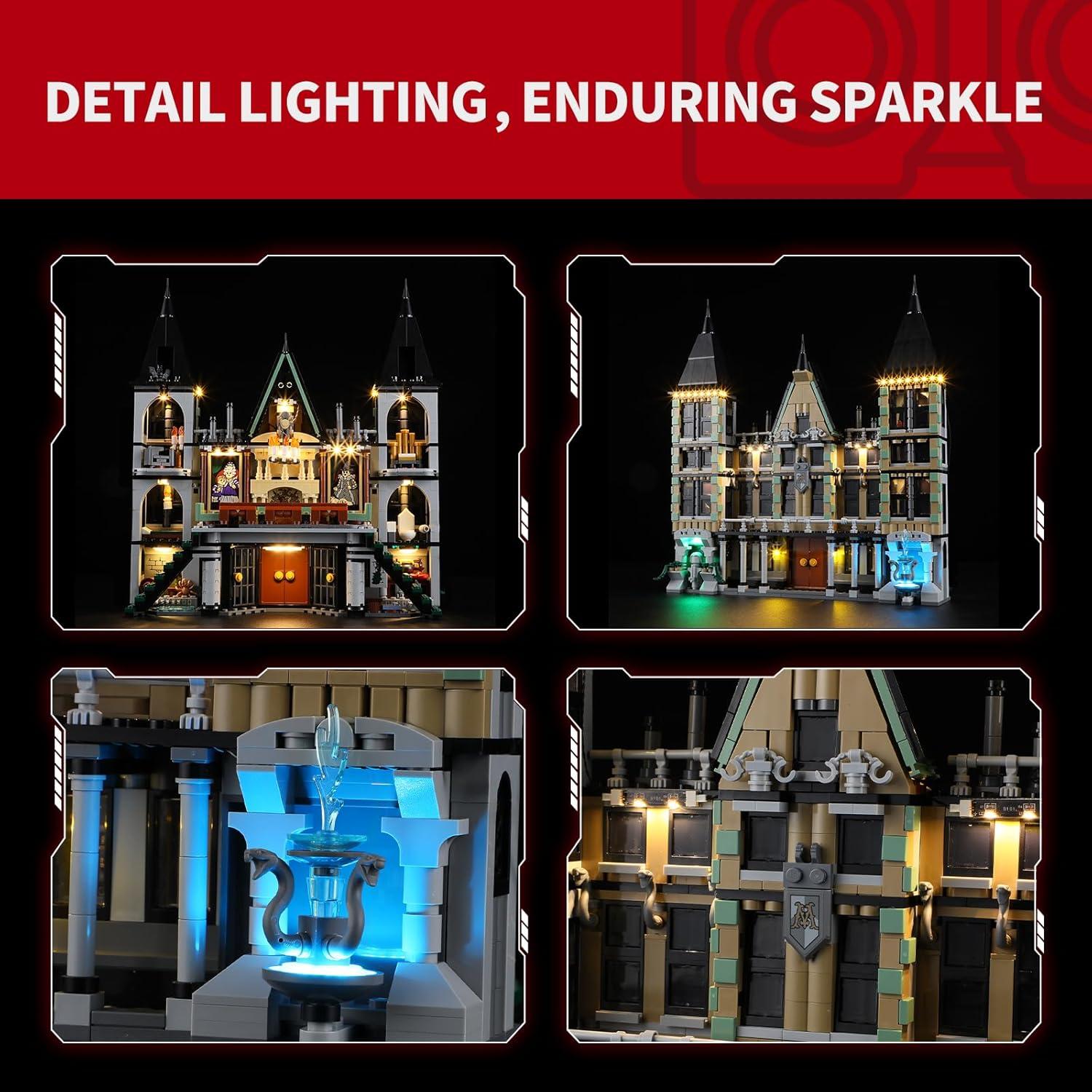 Kit de Luz LED BRIKSMAX para Lego Malfoy Manor 76453