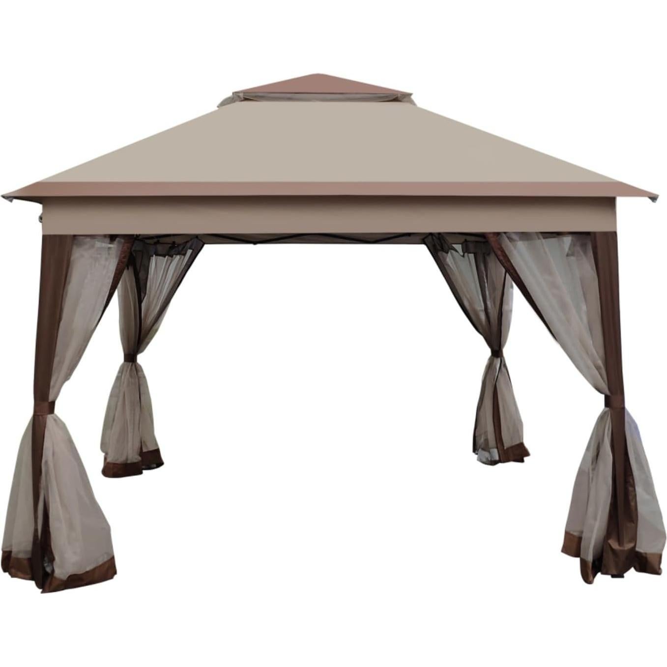 Gazebo Pop Up Wheloy 330x330 cm con Red Desmontable Café