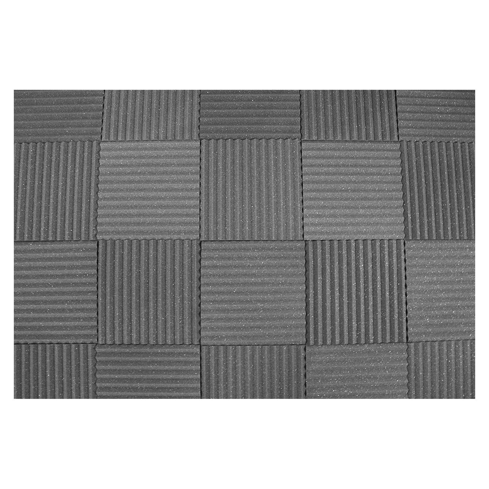 Bulk Acoustic Foam Panels for Studio Soundproofing and Sound Dampening, 48 sq ft Packs Available in 1 inch 2 inch 3 inch and 4 inch Wedge Style Tiles (1 inch)