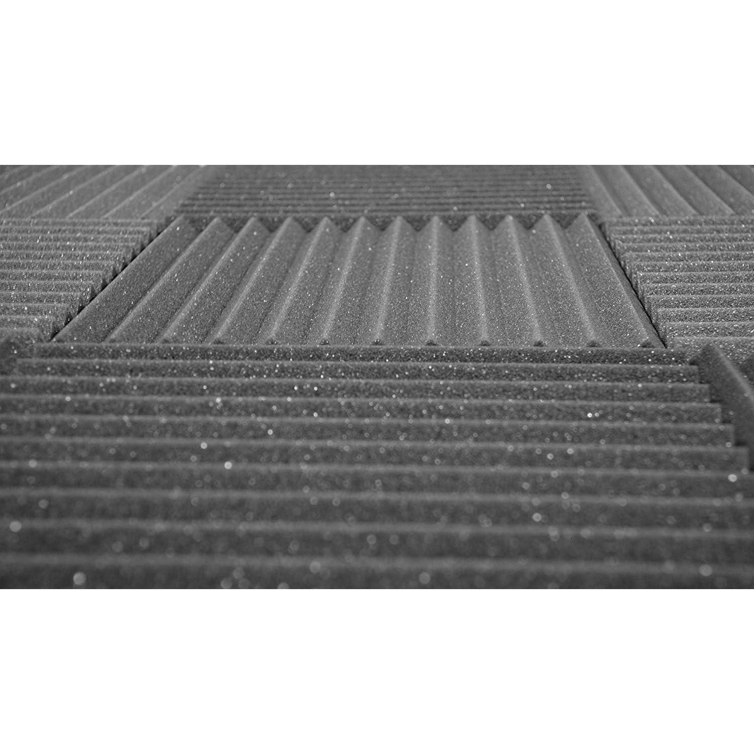Bulk Acoustic Foam Panels for Studio Soundproofing and Sound Dampening, 48 sq ft Packs Available in 1 inch 2 inch 3 inch and 4 inch Wedge Style Tiles (1 inch)