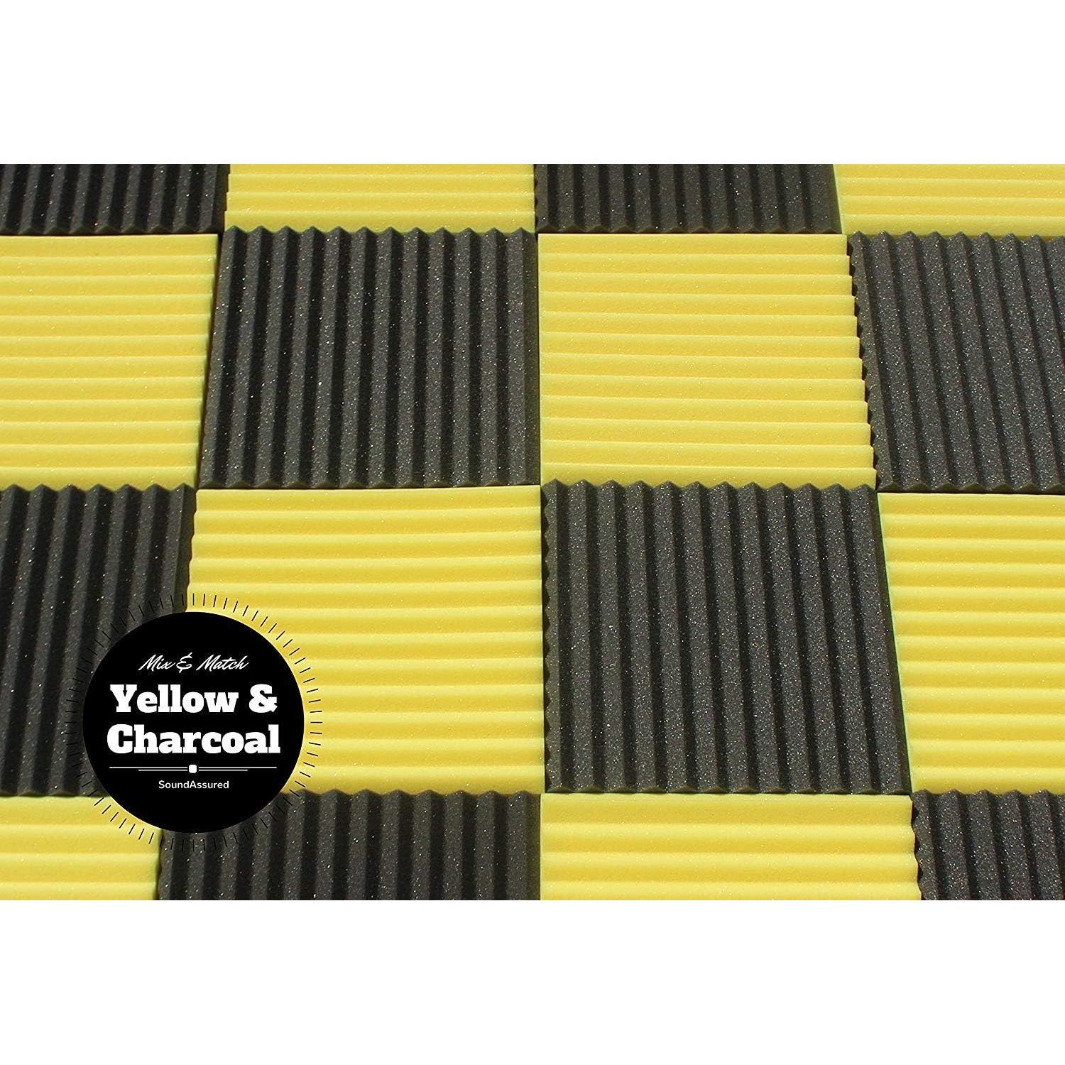 Bulk Acoustic Foam Panels for Studio Soundproofing and Sound Dampening, 48 sq ft Packs Available in 1 inch 2 inch 3 inch and 4 inch Wedge Style Tiles (1 inch)