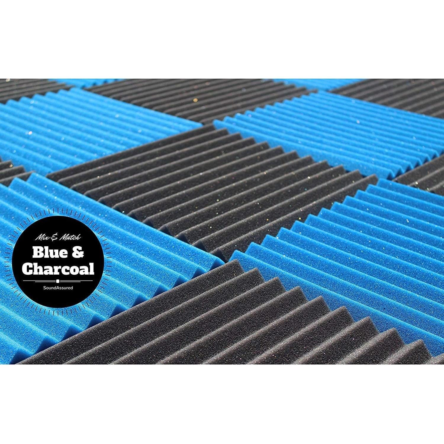 Bulk Acoustic Foam Panels for Studio Soundproofing and Sound Dampening, 48 sq ft Packs Available in 1 inch 2 inch 3 inch and 4 inch Wedge Style Tiles (1 inch)