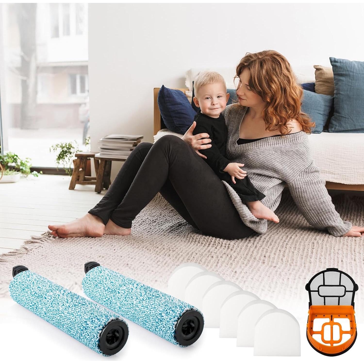 Rodillo y Filtro Shark HydroVac WD161 2 Rodillos + 6 Filtros