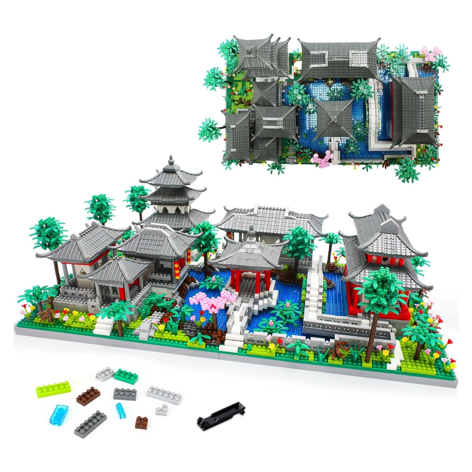 Set de Bloques de Construcción Jardín Chino 3888 Pcs
