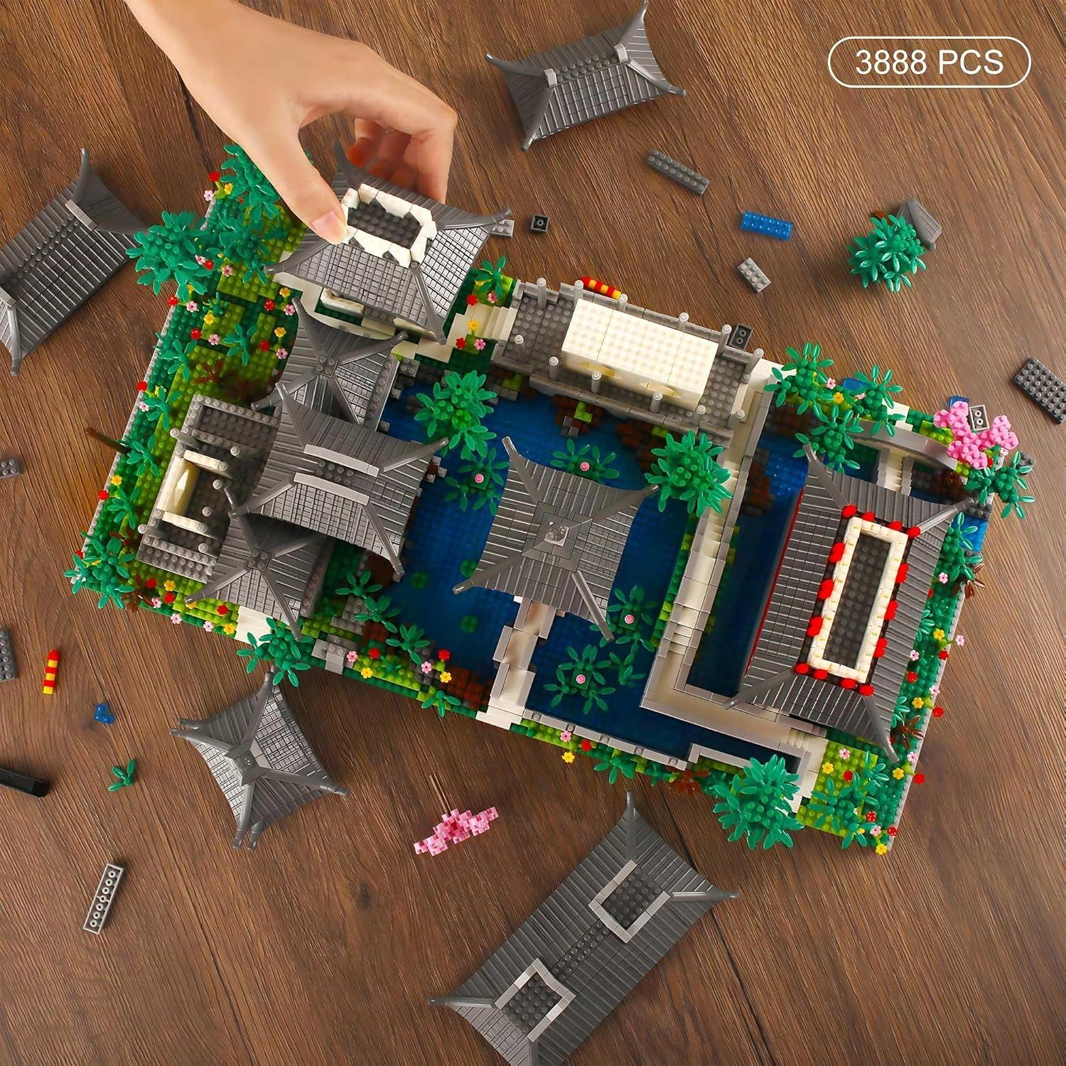 Set de Bloques de Construcción Jardín Chino 3888 Pcs