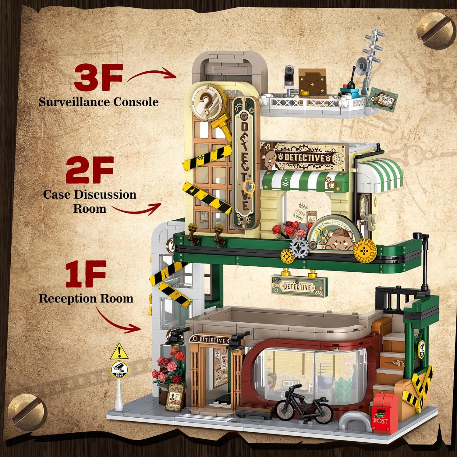 Juego de Construcción Agencia de Detectives INSOON 1231 Piezas