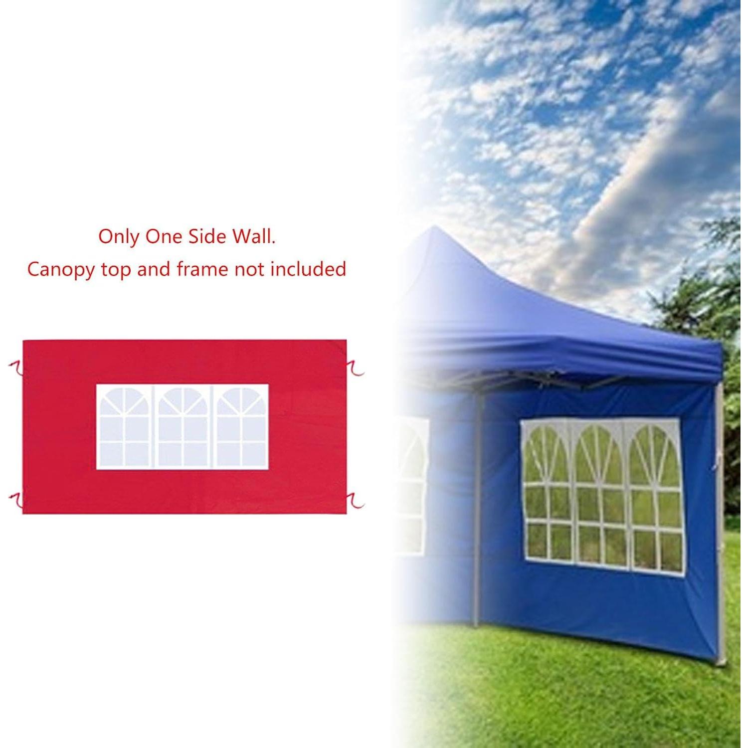 Pared Lateral de Carpa Baoblaze 300x200 cm Impermeable Rojo
