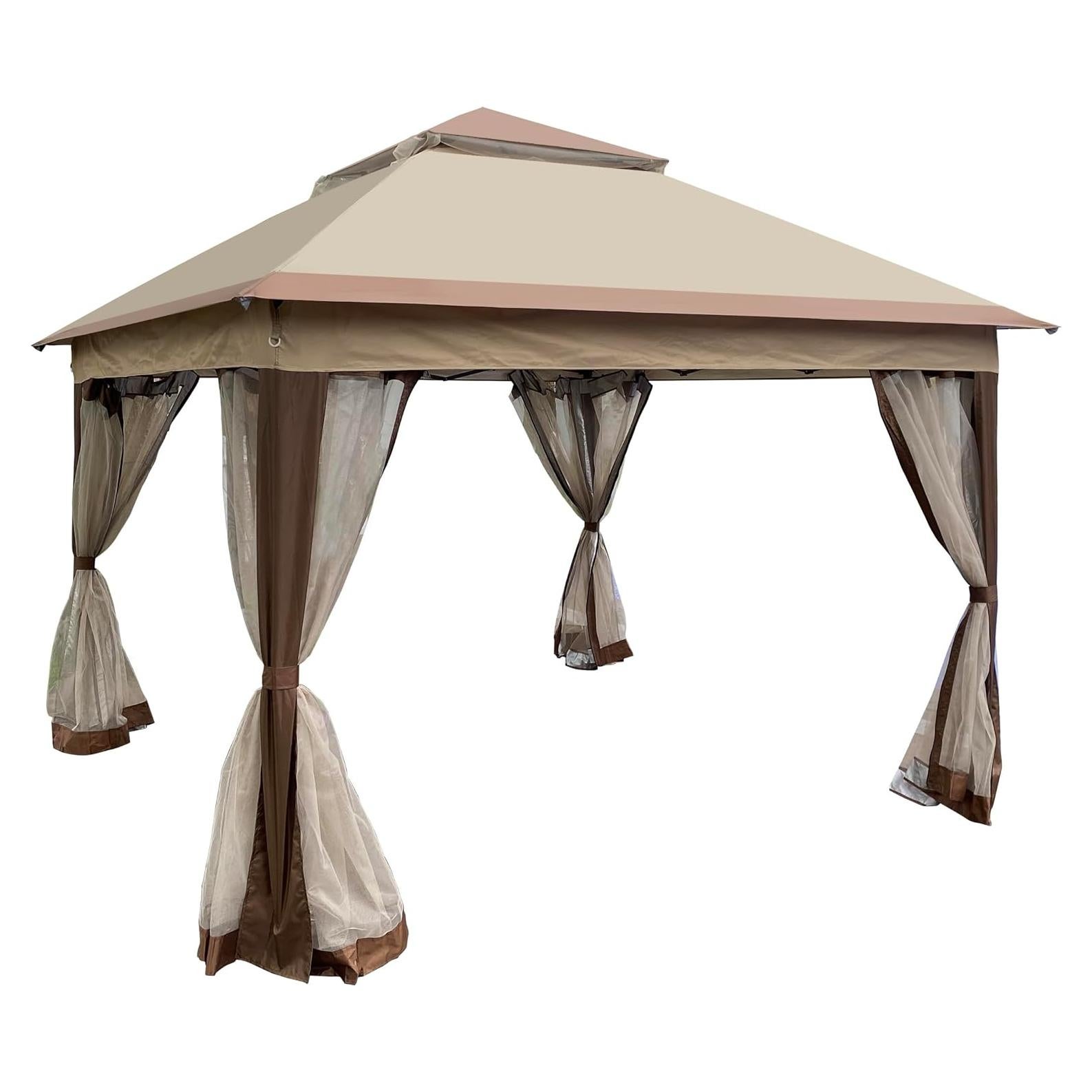Gazebo Plegable 3.35x3.35m WEI WEI GLOBAL con Malla Desmontable