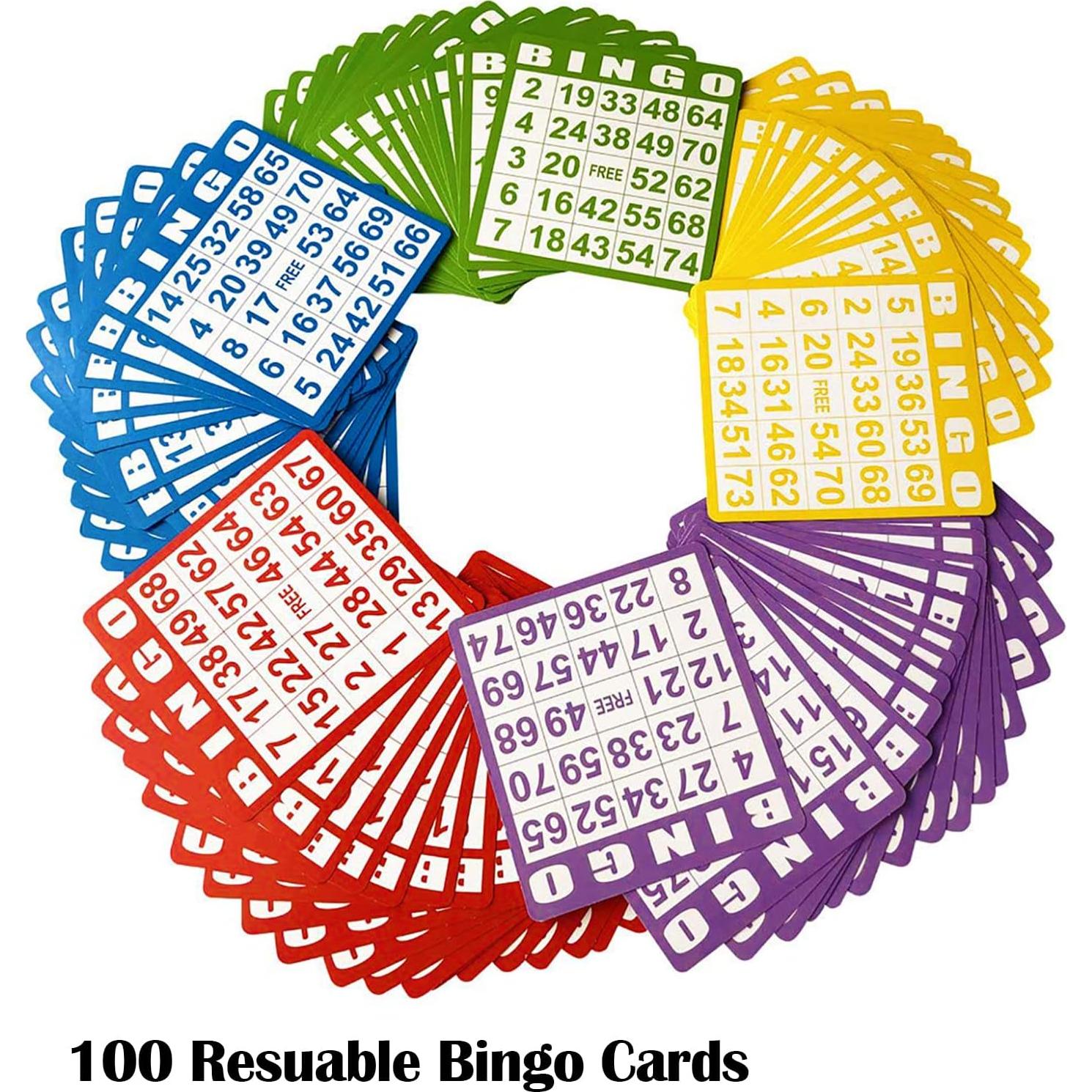Juego de Bingo Deluxe Yuanhe - Jaula Metal 15 cm, 75 Bolas, 100 Tarjetas