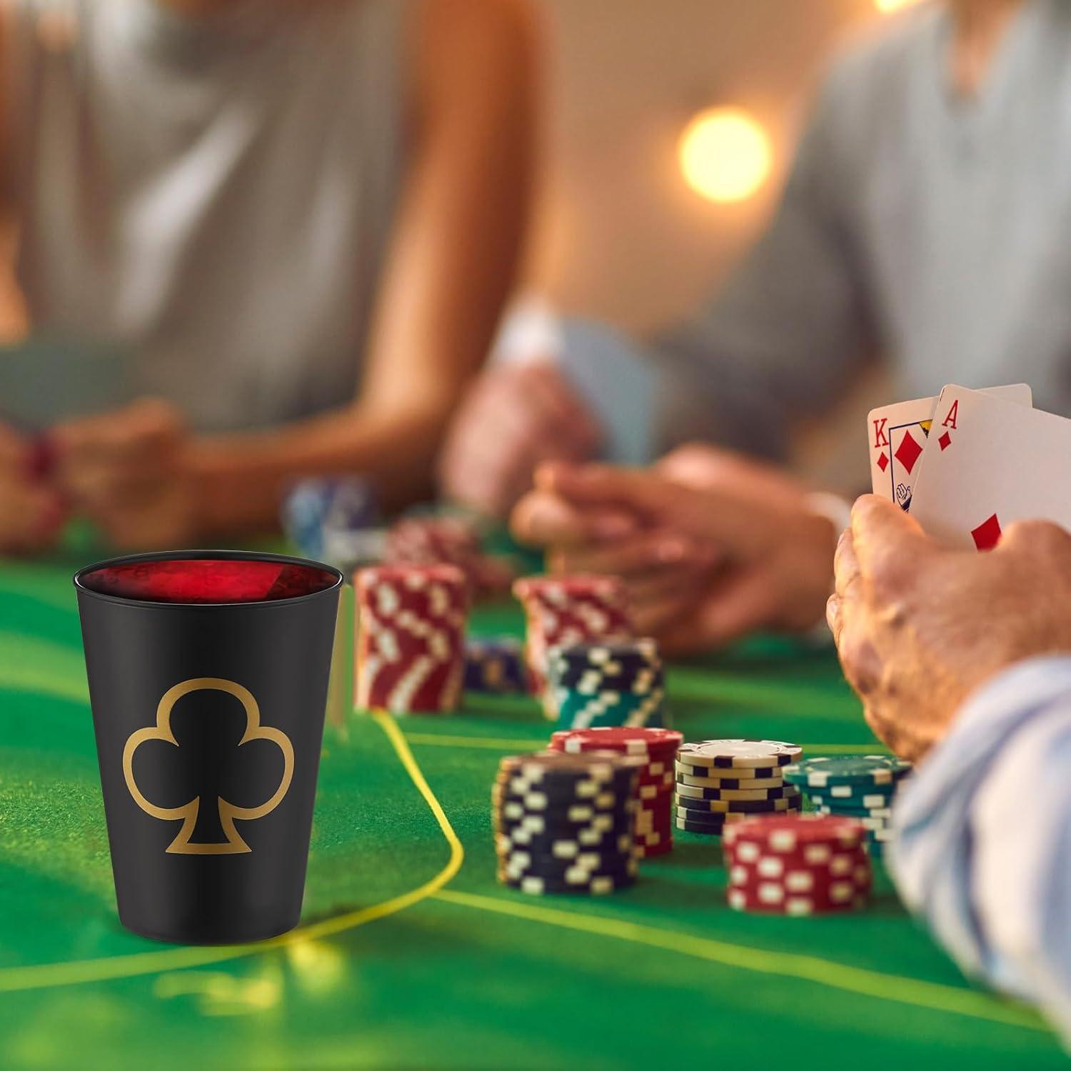 Hoolerry 72 Copas de Fiesta de Casino 9 oz Plástico Reutilizables