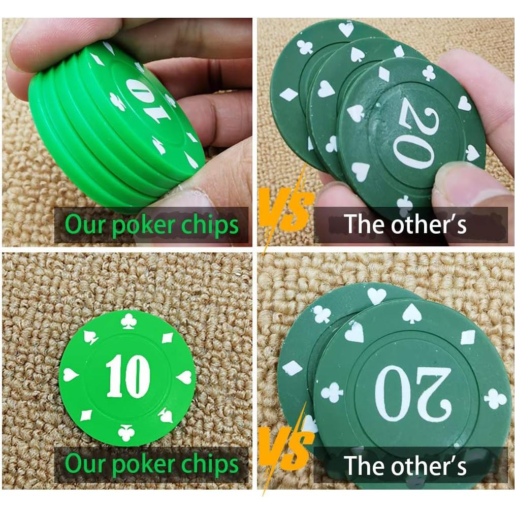 Juego de Fichas de Póker Lynkaye 200 Pcs con Caja