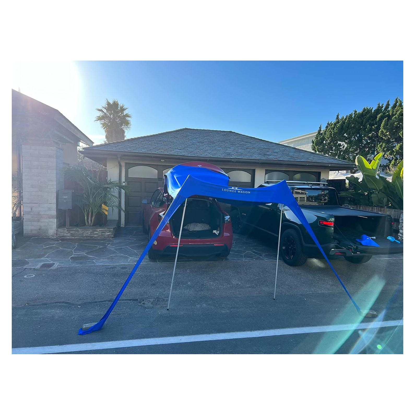 Carpa Canopy Malo'o 10x10 ft Azul para Playa y Vehículos