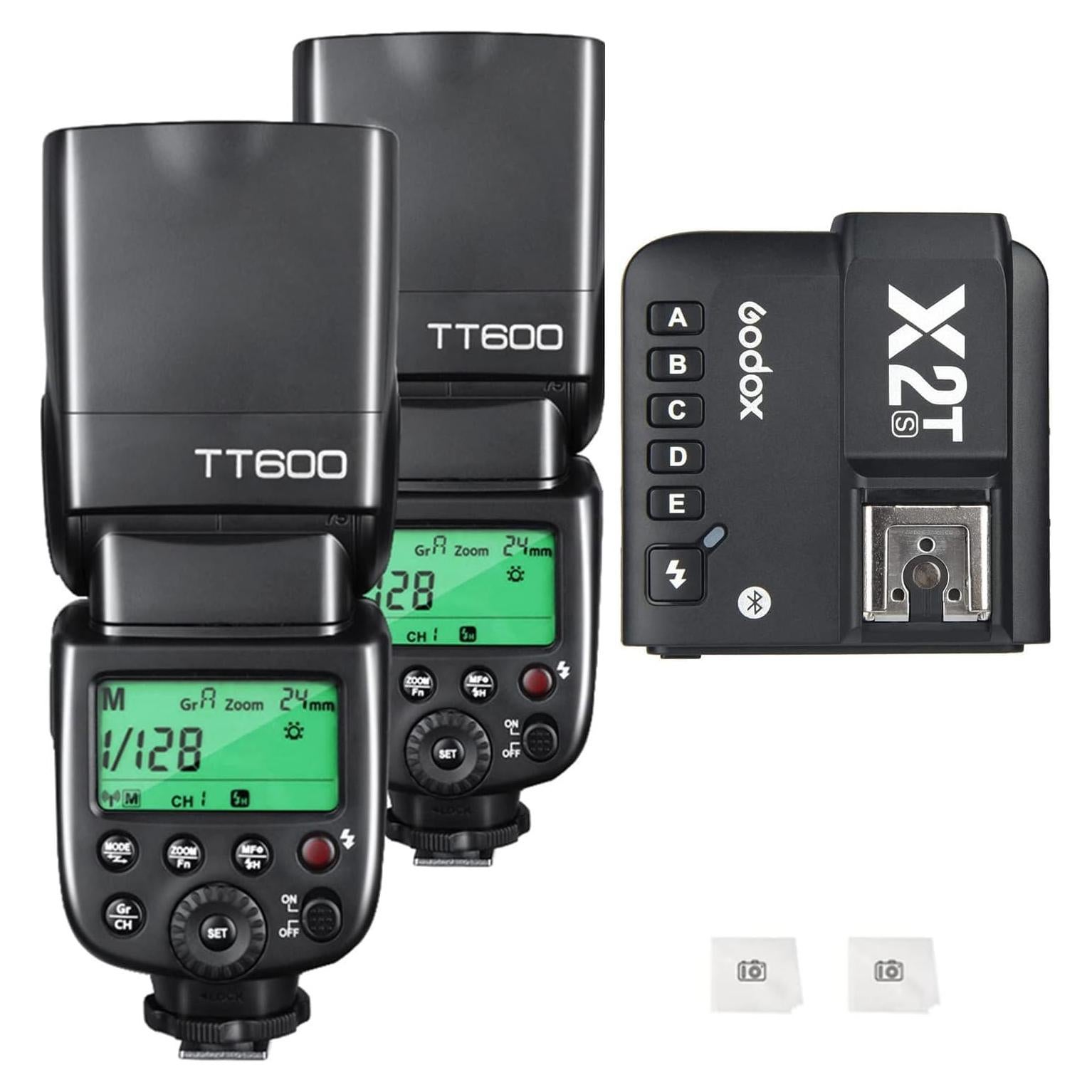 Flash Godox TT600 GN60 + Disparador X2T-S para Sony